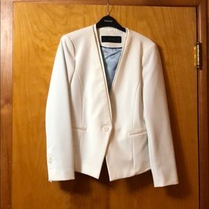 Zara collarless blazer